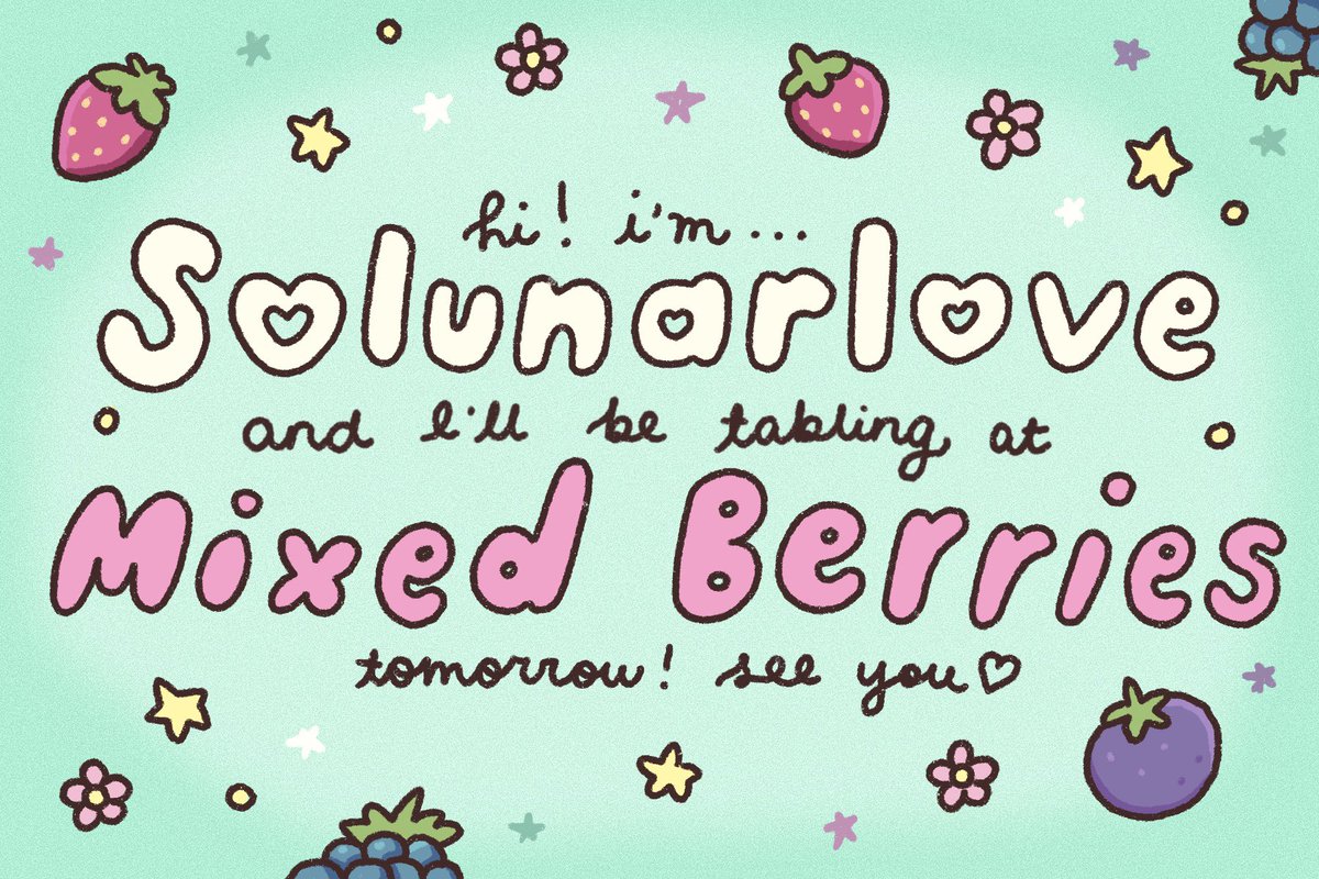 🌷 hellaurr !! ⭐️ i will be tabling at juicebox: mixed berries tomorrow hehe 🍓🧃🍡 *:･

♡ september 21 ( 2pm - 6pm)
♡ yeoubi cafe, dapitan (near uste!)
♡ free entrance yas 🍀 

🧁 hope to see uu thereeee &gt;U&lt; 🍏