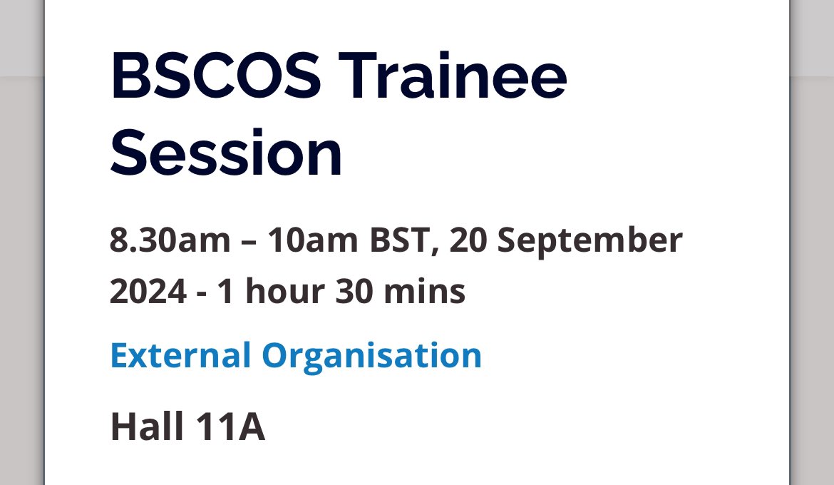 We have left the best for last: BSCOS trainee session <a href="/BritOrthopaedic/">BOA</a> FRCS topics, technical tips and tricks, clinical with real patients, VIVAs, CBDs and more. Join us at 8:30 in #Hall11 (pre-booked only).