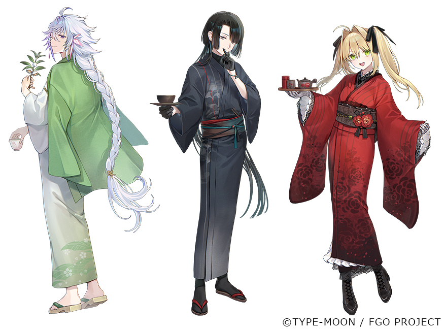 FGO Fate/Grand Order京都利休園コラボ ネロ/マーリン/太公望