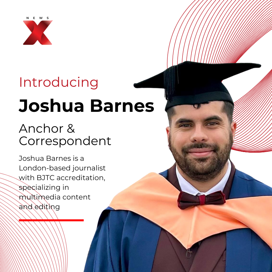 NewsX World (@newsx) on Twitter photo NewsX is excited to welcome Joshua Barnes (<a href="/JoshBarnesNews/">Joshua Barnes</a>), a London-based journalist with BJTC accreditation and over two years of experience in sports and news broadcasting. Joshua joins us as a news anchor and correspondent.
Stay tuned for top global coverage <a href="/NewsX/">NewsX World</a> NewsX is excited to welcome Joshua Barnes (<a href="/JoshBarnesNews/">Joshua Barnes</a>), a London-based journalist with BJTC accreditation and over two years of experience in sports and news broadcasting. Joshua joins us as a news anchor and correspondent.
Stay tuned for top global coverage <a href="/NewsX/">NewsX World</a>