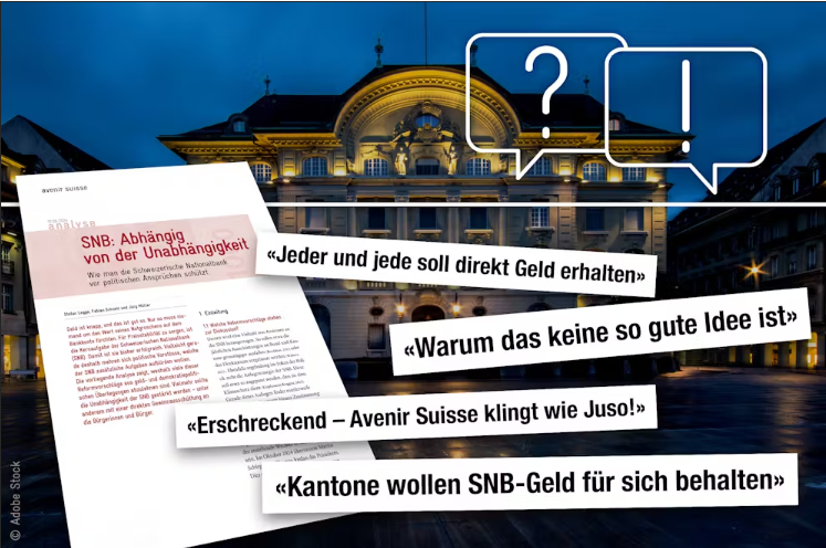 Jürg Müller (@muellerjuerg) on Twitter photo Unsere jüngste Studie zur SNB hat eine lebhaften Debatte ausgelöst.
Dabei wurden diverse Argumente gegen unsere Reformideen vorgebracht. Viele der Kritikpunkte halten jedoch einer genaueren Prüfung nicht stand ⏬
avenir-suisse.ch/snb-gewinne-di… via <a href="/Avenir_Suisse/">Avenir Suisse</a> / <a href="/SNB_BNS/">Swiss National Bank</a> Unsere jüngste Studie zur SNB hat eine lebhaften Debatte ausgelöst.
Dabei wurden diverse Argumente gegen unsere Reformideen vorgebracht. Viele der Kritikpunkte halten jedoch einer genaueren Prüfung nicht stand ⏬
avenir-suisse.ch/snb-gewinne-di… via <a href="/Avenir_Suisse/">Avenir Suisse</a> / <a href="/SNB_BNS/">Swiss National Bank</a>
