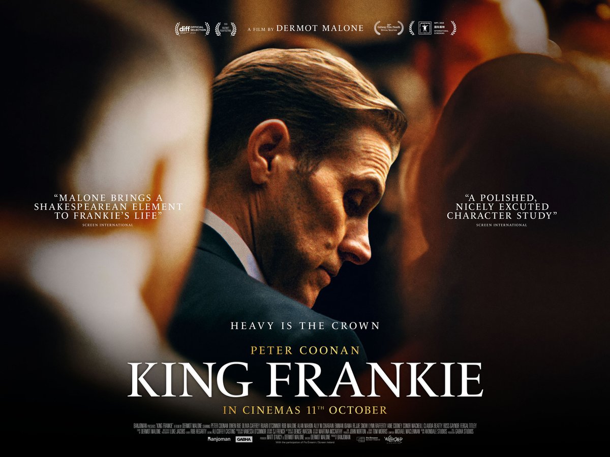 Wildcard Distribution (@wildcarddistrib) on Twitter photo Heavy is the crown 👑
KING FRANKIE opens in Irish cinemas in 3 weeks time - Fri 11th Oct.
Another great poster design from <a href="/candcfilmsuk/">Coffee & Cigarettes</a>
#KingFrankie #IrishFilm <a href="/BanjomanFilms/">Banjoman</a> <a href="/kingfrankiefilm/">KingFrankieFilm</a> <a href="/ScreenIreland/">Screen Ireland</a> <a href="/DermMalone/">Dermot Malone</a> Heavy is the crown 👑
KING FRANKIE opens in Irish cinemas in 3 weeks time - Fri 11th Oct.
Another great poster design from <a href="/candcfilmsuk/">Coffee & Cigarettes</a>
#KingFrankie #IrishFilm <a href="/BanjomanFilms/">Banjoman</a> <a href="/kingfrankiefilm/">KingFrankieFilm</a> <a href="/ScreenIreland/">Screen Ireland</a> <a href="/DermMalone/">Dermot Malone</a>