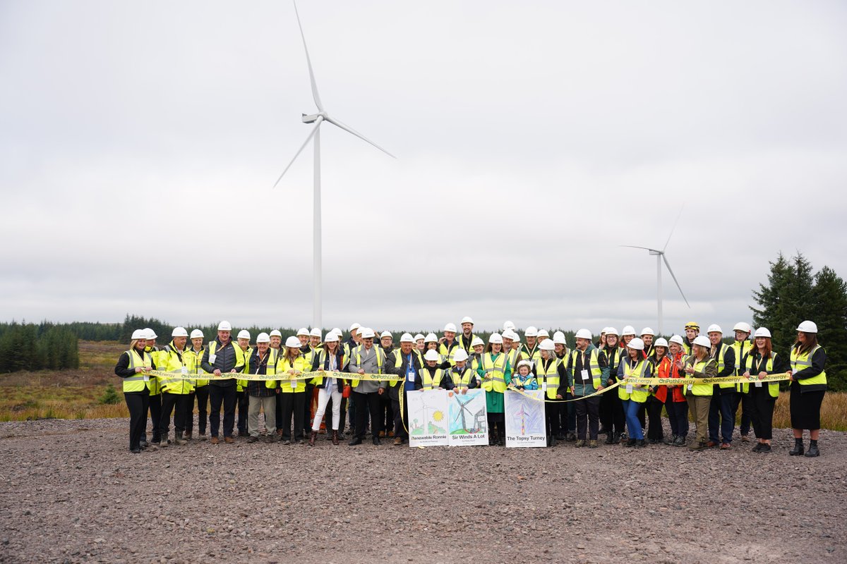 OnPathEnergy's tweet photo. Kype Muir  Wind Farm Extension opened by @JoaniReid Labour MP for East Kilbride &amp; Strathaven 

The event celebrated the planning, community partnering, construction and operation of the fifteen turbine site and the benefits it delivers.

🔗https://t.co/CdC2CgxyLP @SouthLanCouncil https://t.co/puUJCKGCnT
