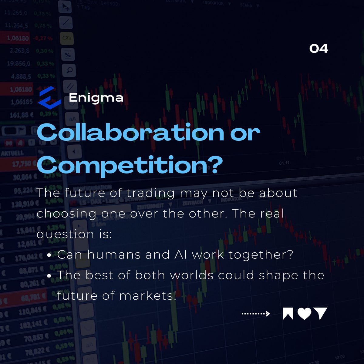 EnigmaToolbox's tweet image. The Impact of AI and Algorithms on Trading 🤖📊

Empower your trading with Enigma&apos;s advanced tools, so you never miss a beat. 

Stay with #Enigmatoolbox
Visit enigma.fm FM!

______

 #trading #forextrader #tradingtips #investing #daytrading