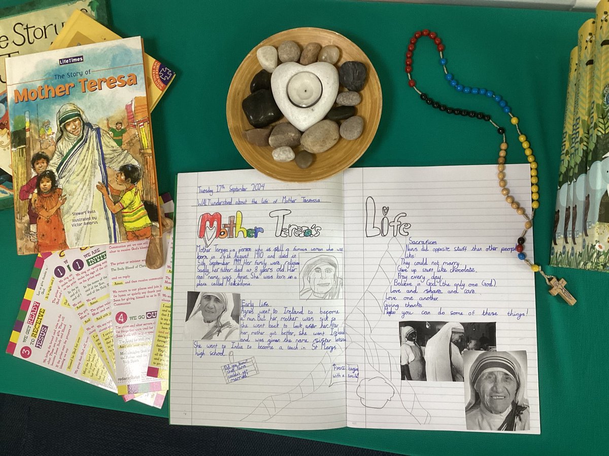 DBarwick (@u4stromero) on Twitter photo Yesterday the children enjoyed researching the inspirational life of St Teressa of Calcutta, they presented their work using the format of an information text.
#religiouseducation <a href="/stpatsrochdale/">St Patrick's RC Primary</a> <a href="/STOC_CAT/">St Teresa of Calcutta CAT</a> Yesterday the children enjoyed researching the inspirational life of St Teressa of Calcutta, they presented their work using the format of an information text.
#religiouseducation <a href="/stpatsrochdale/">St Patrick's RC Primary</a> <a href="/STOC_CAT/">St Teresa of Calcutta CAT</a>
