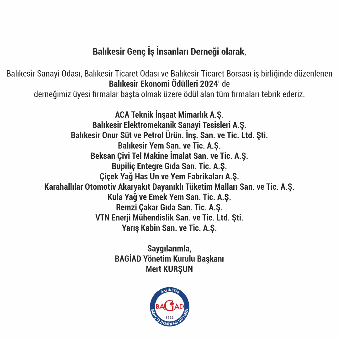 Başkan Yrd. Sn.Muratcan KULA,Genel Sekreterimiz Sn.Ahmet ACAROĞULLARI ile Üyelerimiz Sn.Samet VATANSEVER, Sn.Sinan YIRCALI ve Sn.Uğur KULA’ya farklı kategorilerde ödüle layık görülen firmaları adına ödülleri takdim edildi