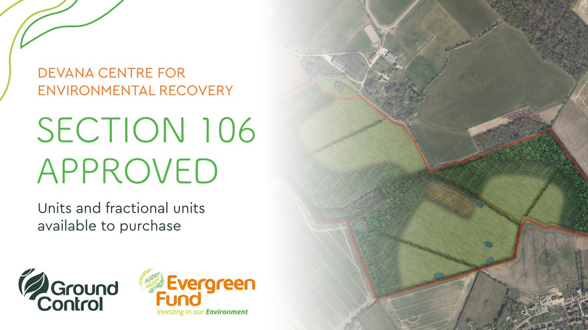 GroundControlGC's tweet image. 🌳Breaking BNG News🌳

Our Devana Centre for Environmental Recovery is Section 106 approved and one of the first habitat banks registered on the national Biodiversity Gain Sites register. 

Purchase off-site Units: 
ground-control.co.uk/biodiversity/b…

#BiodveirsityNetGain #BNGUnits