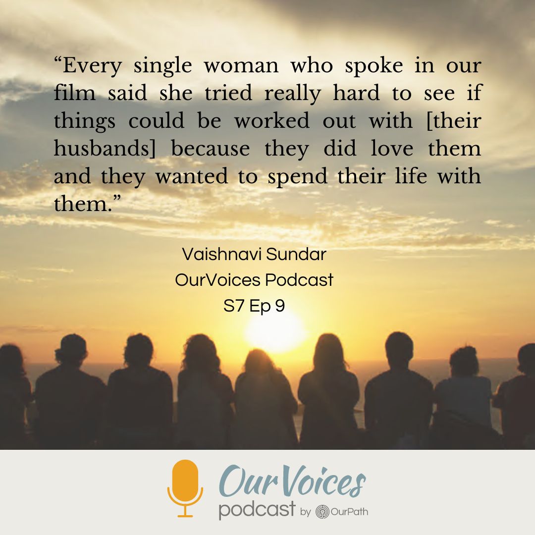 OurPathOrg's tweet image. On today's episode, host @K_Kalbli interviews Filmmaker Vaishnavi Sundar @Vaishax of @limesodafilms about her recently released documentary: Behind the Looking Glass, which centers the experiences of women who call themselves Transwidows.

bit.ly/OPOVs7ep9
