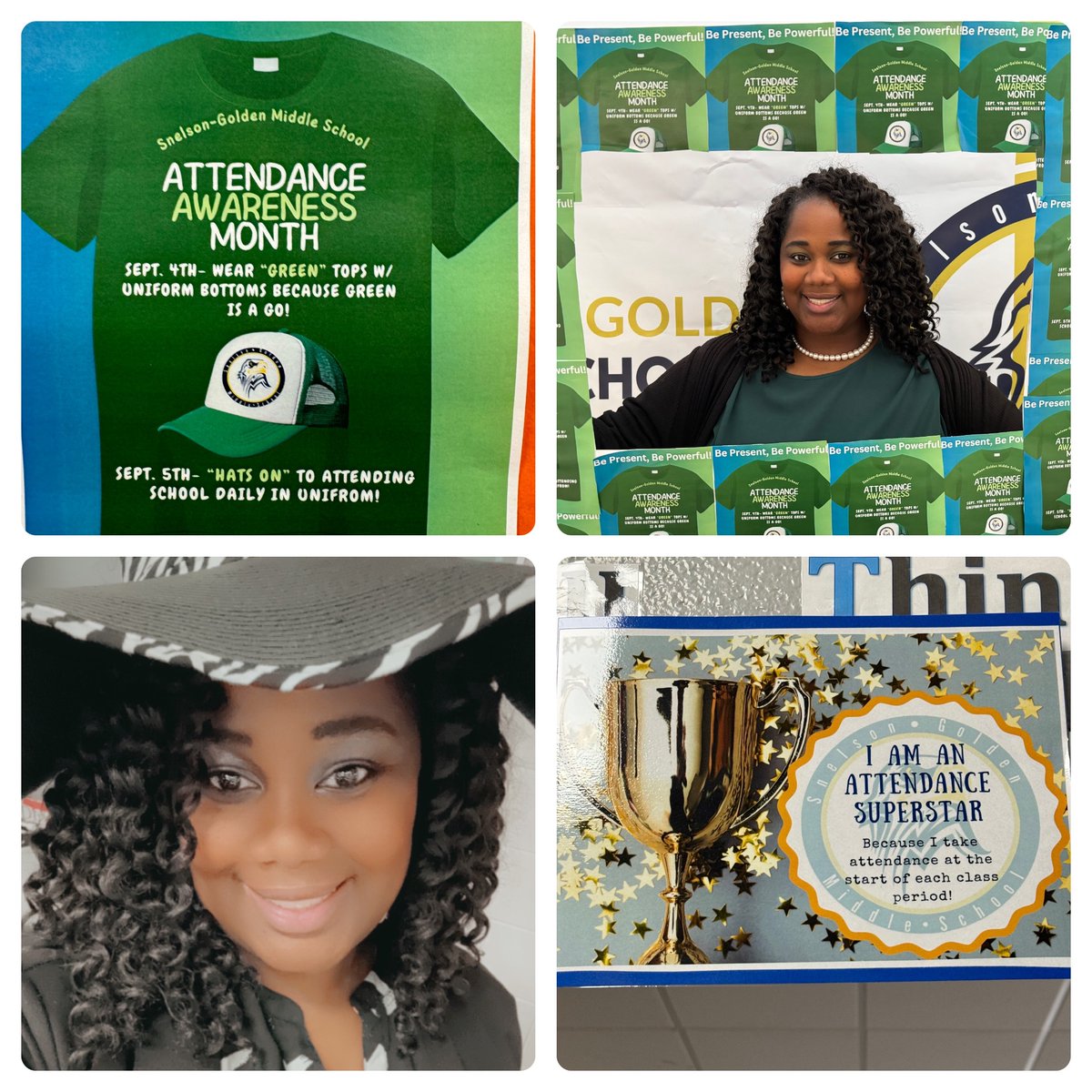 ✅Attendance Matters for Students and Teachers✅ 
#TakeAttendance 
#AttendanceAwareness
#BePresent 
#YouMatter
<a href="/SGTheBestNest/">SnelsonGoldenMS</a> <a href="/LibertyCoSchool/">Liberty Co. Schools</a>