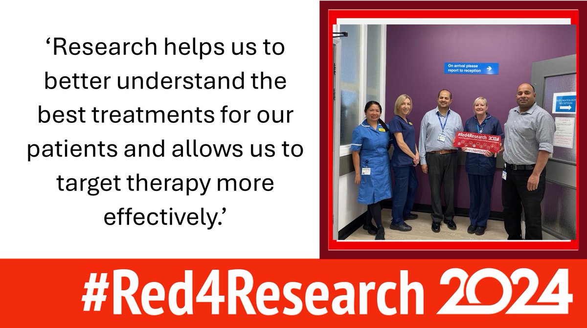 WWL_Research (@wwl_research) on Twitter photo #Red4Research Thank you to our Rheumatology team supporting research at WWL. @wwlnhs @wwl_research <a href="/WrightingtonHo6/">WrightingtonHospital</a> #Red4Research Thank you to our Rheumatology team supporting research at WWL. @wwlnhs @wwl_research <a href="/WrightingtonHo6/">WrightingtonHospital</a>