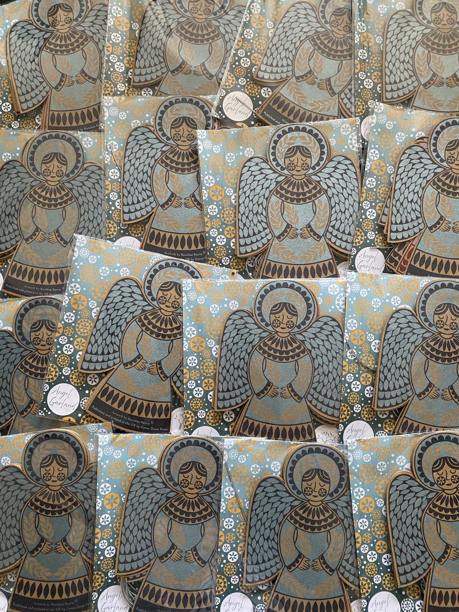 The nice folks at Canns Down Press let me make a wholesale order for some more lovely angel garlands! So I’ll be taking them to my first event of autumn… ⁦@stirchleymarket⁩ at ⁦<a href="/stirchleybaths/">Stirchley Baths</a>⁩ this Saturday from 10am until 3pm.