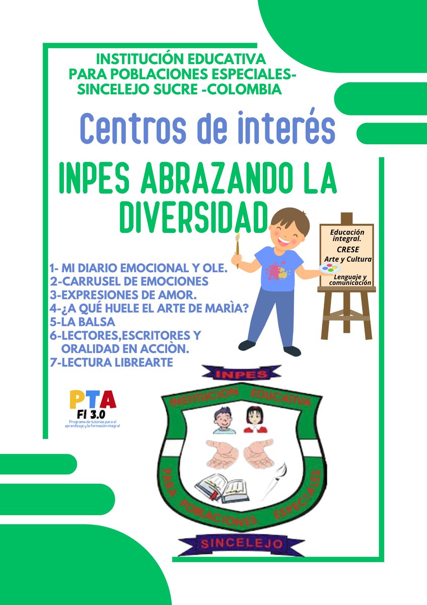 Acogemos la estrategia de los centros de interés para fortalecer la educación integral +CRESE...Porque con las estrategias adecuadas es posible avanzar...INPES ABRAZA LA DIVERSIDAD. <a href="/yira_osorio/">Yira Osorio</a>