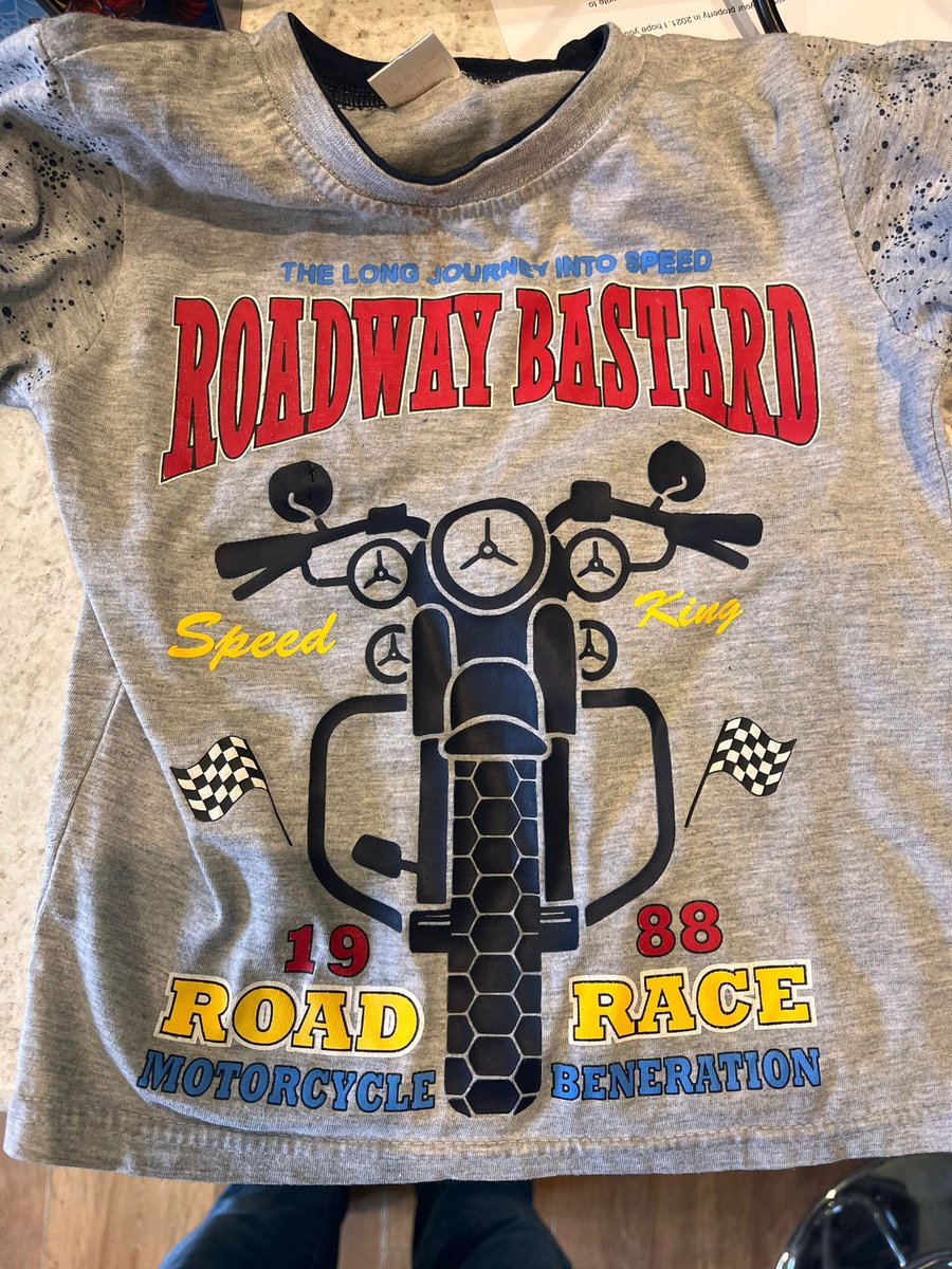 Nursery occasionally sends my son home with some other kid’s top on. These kids are three.