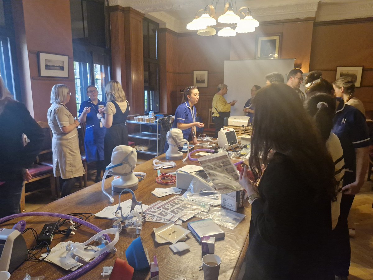 Really good engagement with our delegates today on the home ventilation study day! The equipment display in action!