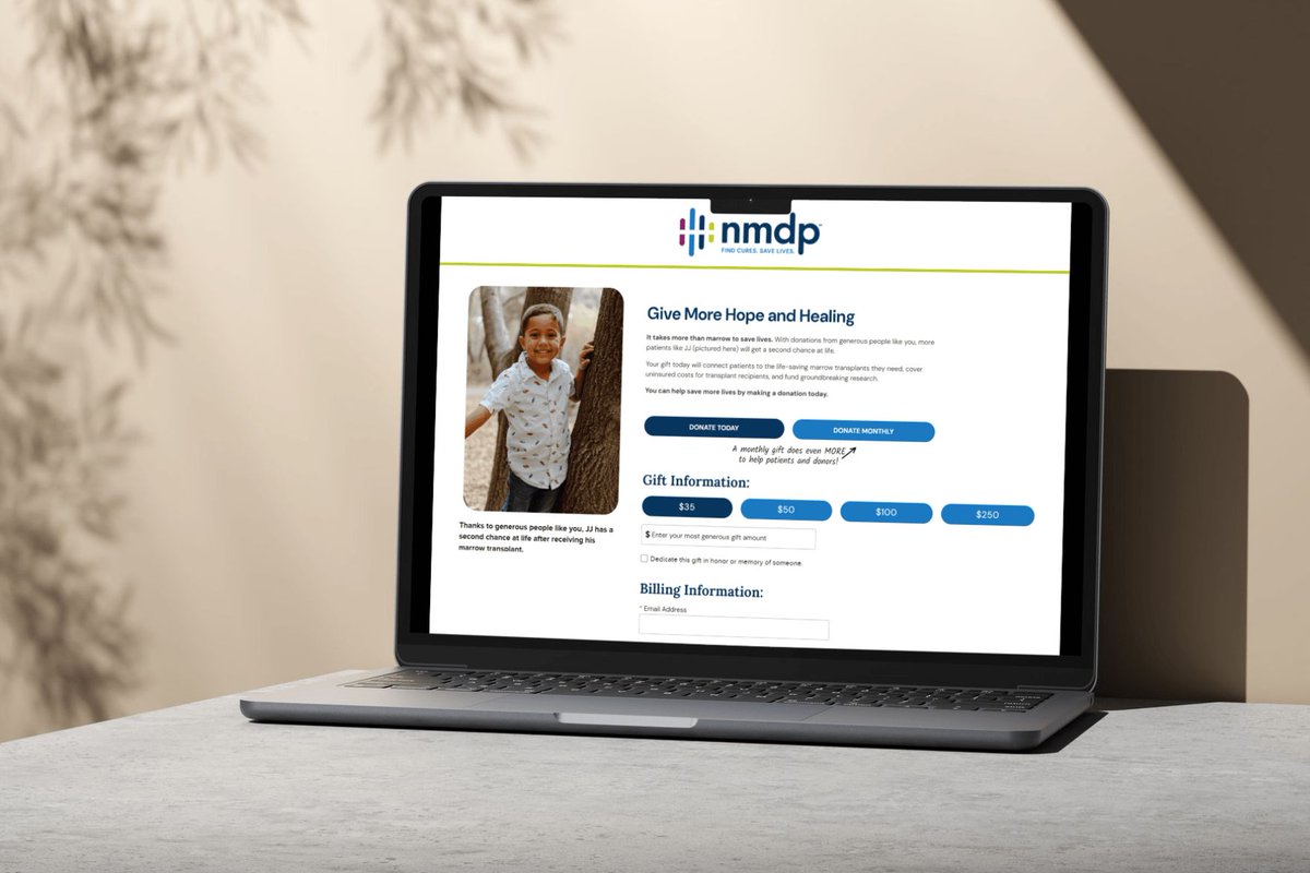 NEW CASE STUDY: A donation form rebrand on Luminate Online with our clients at National Marrow Donor Program @NMDP_org (formerly known as Be The Match). 

See the before and after! buff.ly/3M27AYl #nptech