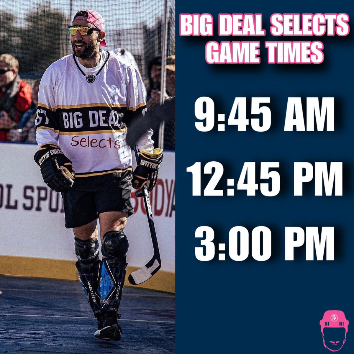 spittinchiclets's tweet photo. Today’s Big Deal Selects game times 🏒 @ChicletsCup https://t.co/pbLMRs4ijl