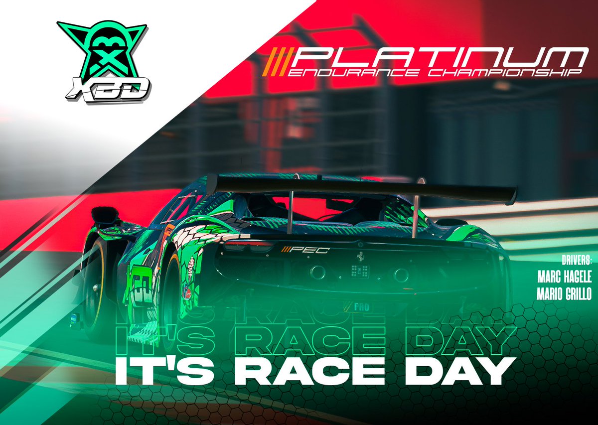 ⚔️ An intense Saturday of racing!

Second appointment of the PEC, with the 10 hours of Portimao.

GTP
👤 <a href="/alberto_g85/">Alberto García</a>
👤 <a href="/NRG_Leviathan/">José M. Cazón</a>
👤 <a href="/Pabloalvarezreq/">Pablo</a>

GT3 I
👤 <a href="/BatCanho25/">点头像/主页有微-、</a>
👤 <a href="/ROLL3RBALL/">Rubens Llorente</a>
👤 <a href="/tuxoniano/">Alberto Moreno Sánchez</a>

GT3 II
👤 <a href="/HageleMarc/">MarcHagele</a>
👤  <a href="/M_Griyo/">mario grillo</a>
👤 <a href="/XbdBalta1987/">BALTA FERNÁNDEZ</a>

#GreenPower #GoXBD