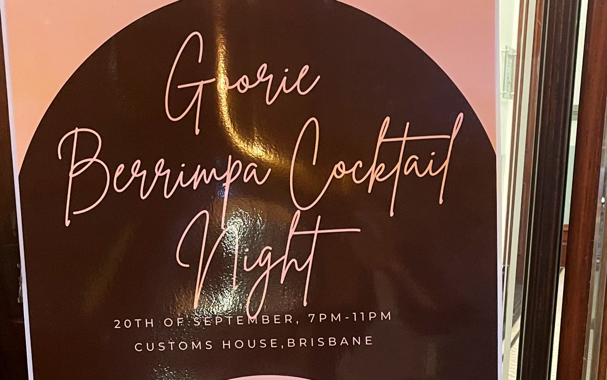 BronFredericks's tweet photo. Congratulations to the #UQ Goorie Berrimpa Student Collective on your fabulous event! The Cocktail Night you organised & hosted at Brisbaneโs Customs House was terrific from start to finish! Well done to you all! ๐๐ ๐๐๐ #UQLife #UniofQld #UQstudent https://t.co/NkfRMDpa4X