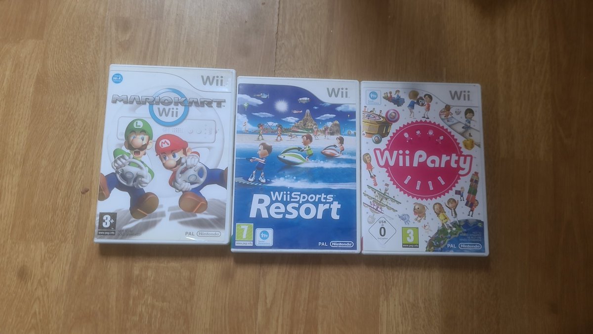 Todays pickups, £4.99 for wii party and £2.99  for the other 2.