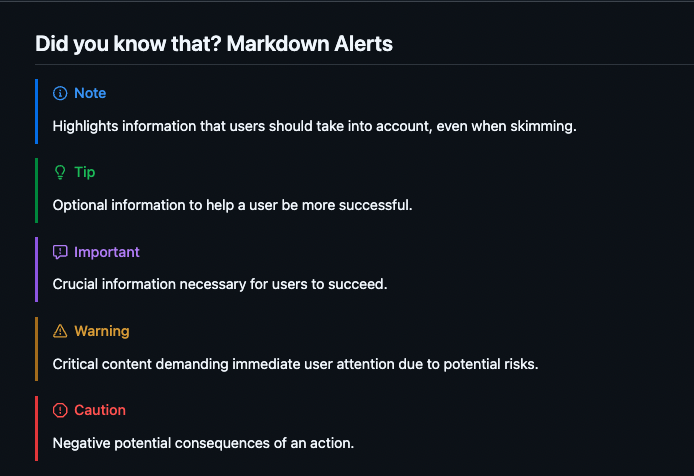 KhizerDev's tweet image. 💡 Pro Tip: Info Panel
I noticed today that "Markdown" file also supports that natively which is something pretty cool.

Github vs. Jira

#markdown #infopanel #github #jira