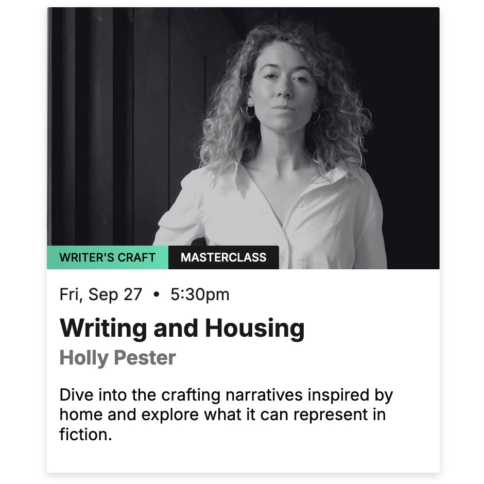 Assembly Press (@pressassembly) on Twitter photo Two chances to catch Holly Pester <a href="/festofauthors/">Toronto International Festival of Authors (TIFA)</a> next week! Get your tickets here:festivalofauthors.ca/festival-box-o… Two chances to catch Holly Pester <a href="/festofauthors/">Toronto International Festival of Authors (TIFA)</a> next week! Get your tickets here:festivalofauthors.ca/festival-box-o…