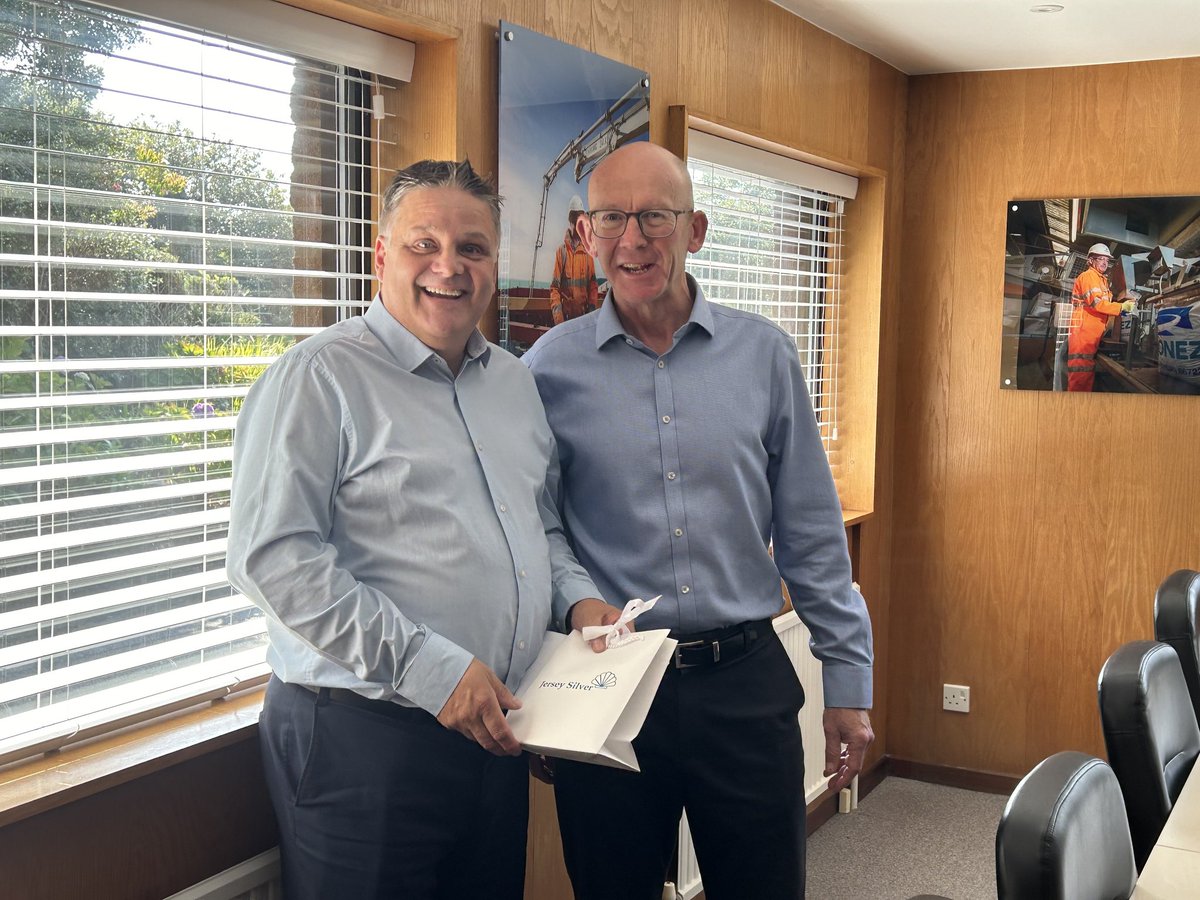 Today we said goodbye to Sales Manager Paul Pinel who is leaving the Company after ten years.

Paul (left) is pictured receiving a gift from Managing Director Mike Osborne.