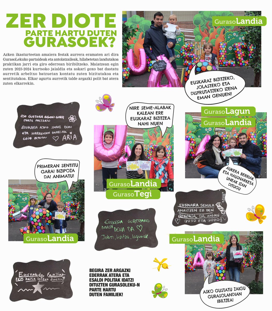 GurasoLeku egitasmoan izena eman nahi duten gurasoek, eskoletan dauden eskuorria bete beharko dute. Programak urrian hasiko dira!

Animatu zaitez eta etxeko atea ireki euskarari!

txintxarri.eus/lasarte-oria/1…