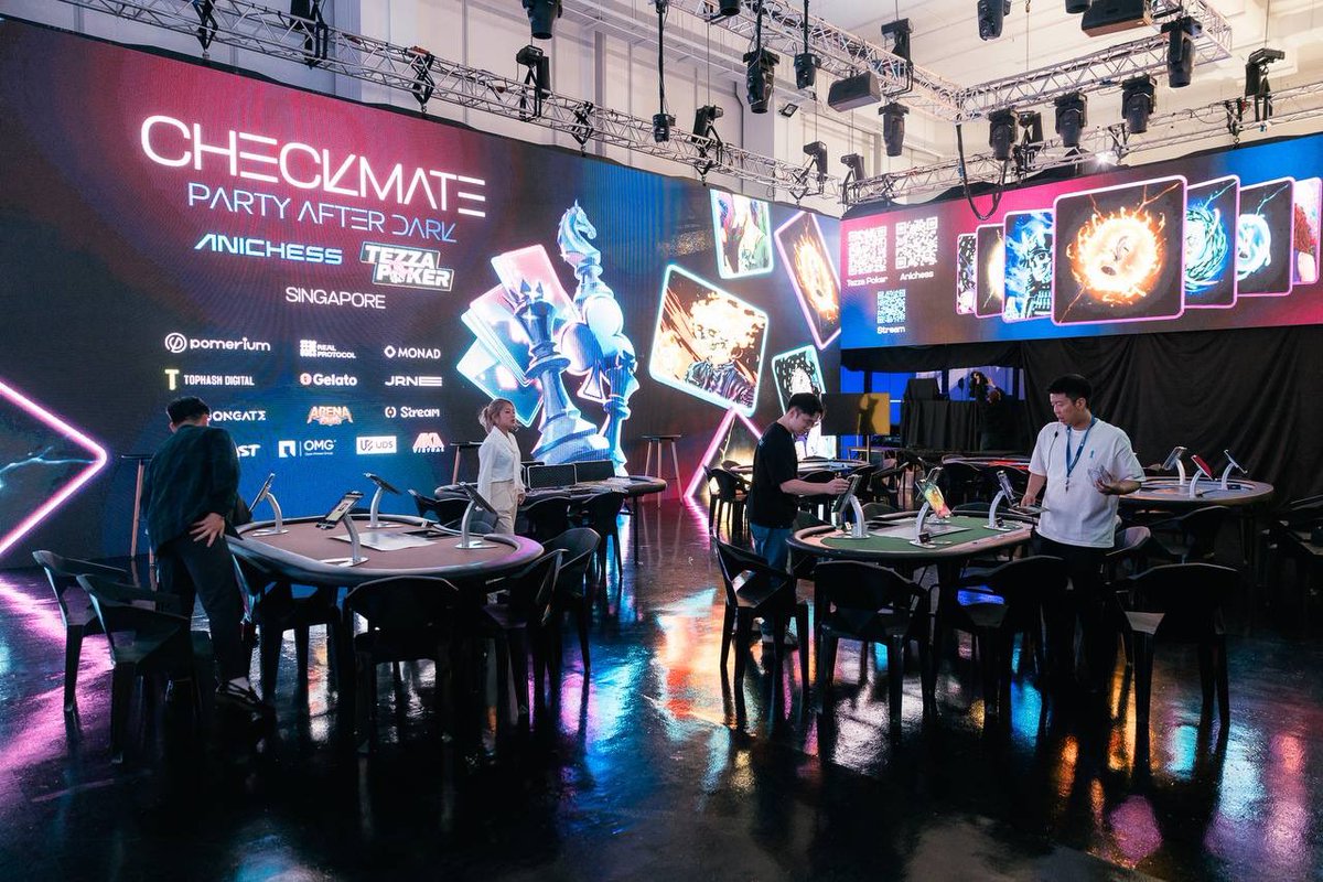 1/ Checkmate Party After Dark at @Token2049 was 🔥

Spell Chess + Poker? Absolute magic. ❤️
￼

The All Stars Charity Tourney came down to a cliffhanger battle between <a href="/sandeepnailwal/">Sandeep | CEO, Polygon Foundation (※,※)</a> and <a href="/ysiu/">Yat Siu</a>, with
Sandeep taking the crown in the final moments.

Huge congrats to the Spell Chess