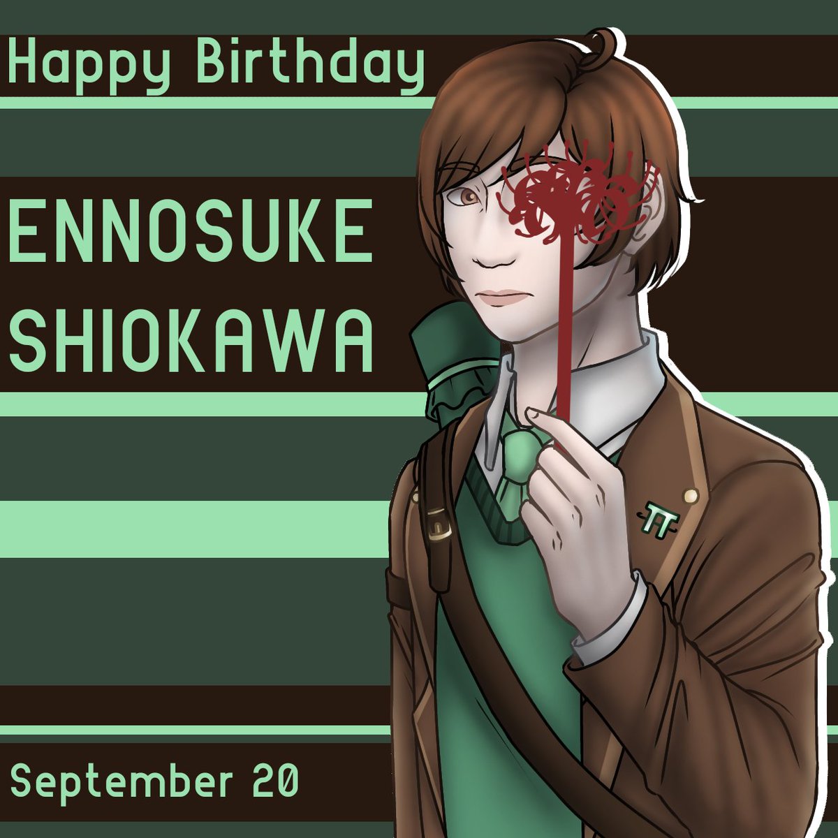 Happy Birthday to our Former Qualified Youth Kendoka, Ennosuke Shiokawa!

art by <a href="/Silentexho1/">Echo</a> 

#fanganronpa #drdrivenbetrayal