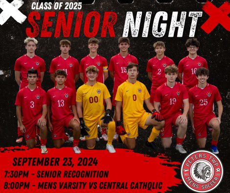 Senior rec night is Monday September 23rd!