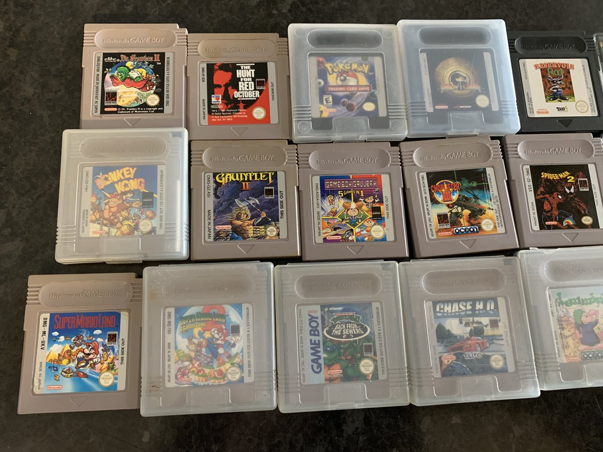 TheRetroHunter's tweet photo. NEW IN

A nice assortment of #Gameboy #GameboyColour #GameboyAdvance games!

All available in the shop now and on the Web Store: https://t.co/dgaX10h8V7

#retroshop #retrogaming #retrogamingcommunity #nintendo #retrotoys #toys #leighonsea #southend #hadleigh #benfleet #essex https://t.co/Qyntyicw2Z