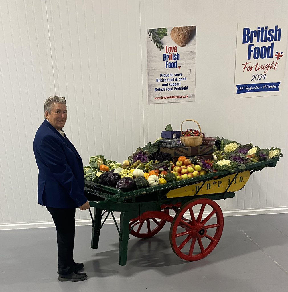 Today was the first day of British Food  Fortnight so I was up at 4am to get to New  Covent Garden  market to celebrate British growers and the British fruit and vegetables they supply to the Market.