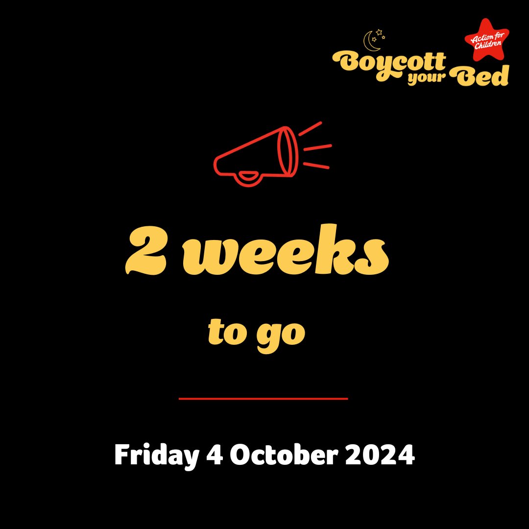 The countdown begins! ⏰

In just 2 weeks, hundreds of brave sleepers will give up their beds for one night to raise vital funds for <a href="/actionforchildr/">actionforchildren</a> 🛏

Stay tuned, as we share creative ideas to boost your donations and practical advice on how to prepare for the night.