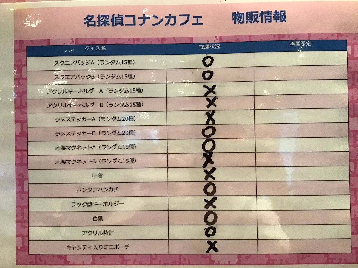box_mylord's tweet photo. 9/21(土)「名探偵コナン連載30周年記念カフェ」はご好評につき、終日満席となっております。

カフェの詳細・ご予約はこちらから！ 

https://t.co/33SIsdEhHk

オープン時点のグッズ販売状況もご案内致します。 https://t.co/1rYBINWGYD