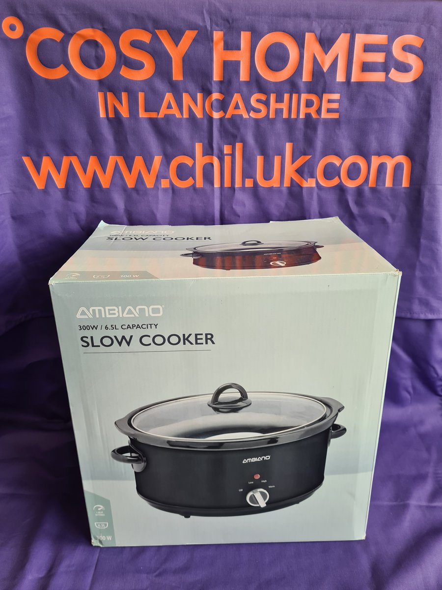 Excited to announce 1st prize for WARM Matters <a href="/HyndburnCouncil/">Hyndburn Borough Council</a> 

Every Lancashire resident at the event gets free entry into our prize draw &amp; could win this Ambiano 6.5L Slow Cooker🎁🎉

🗓 Tue, 15 Oct
 ⏰ 10am-2pm
 📍Hyndburn Leisure Centre, BB5 4EP
 #greenerhomeswarmerhomes