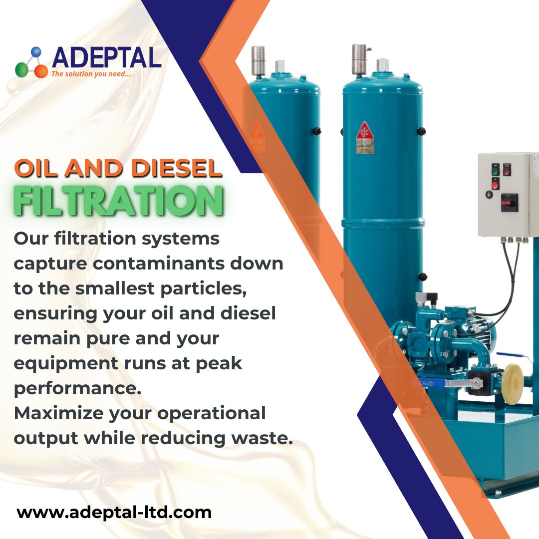 Adeptal_Limited's tweet photo. Whether you need filtration for small engines or large-scale industrial systems, we offer customizable solutions that fit your specific requirements, providing tailored filtration performance for every situation.

Contact us today #utilitymanagement #powerplants 
@adeptal_ltd https://t.co/zD3BTA7qBg