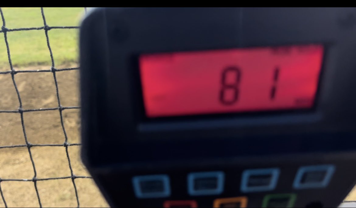 jackherce's tweet image. I had my first outing of the fall last night. My fastball topped 81!
Fastball: 77-80
Curveball: 66-69