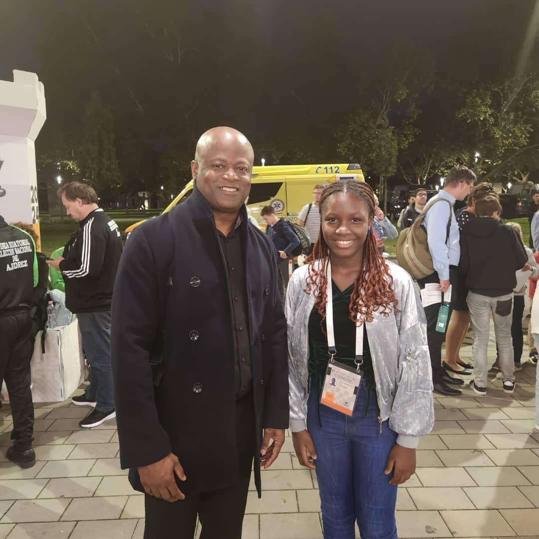 deborahquickpen's tweet image. What a moment this is for me! 😍
At the ongoing @FIDE_chess Olympiad in Hungary, I met with GM @MauriceAshley, the first black Chess Grand Master in the world. 
Thank you very much Sir for such an honour. 🙏🏾
You&apos;re a mentor, an Idol and a great inspiration for us all.
