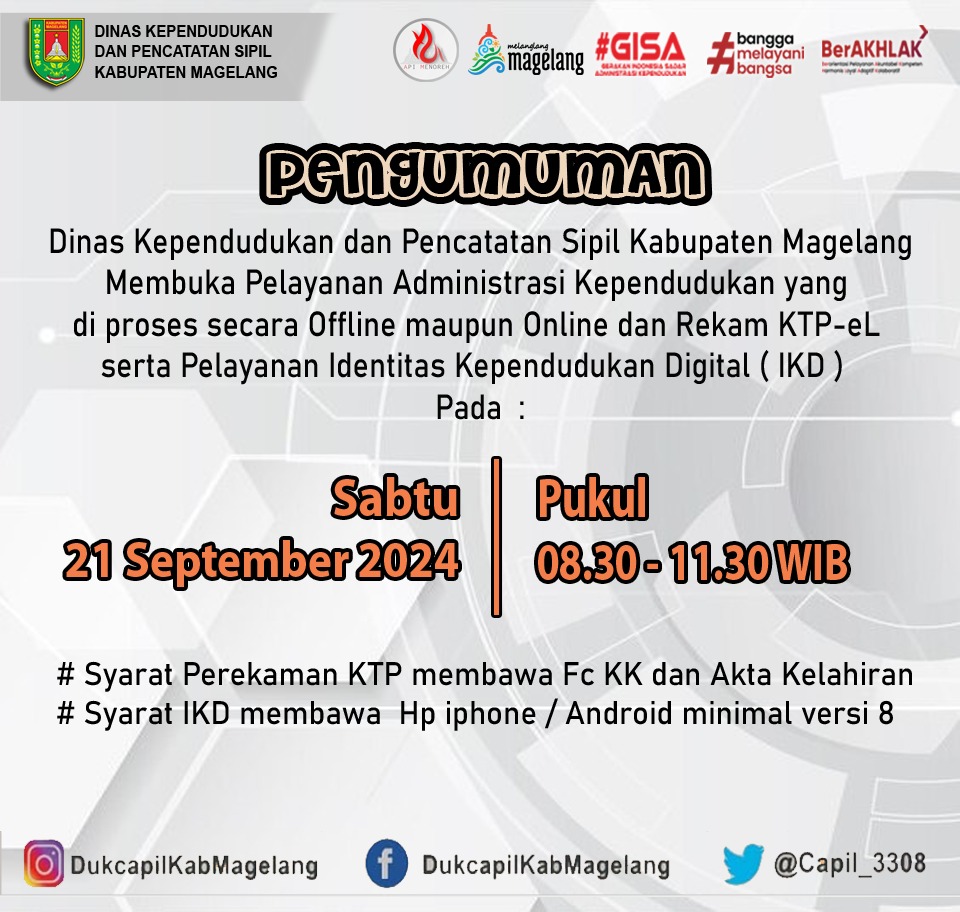 Disdukcapil Kab Magelang (@capil_3308) on Twitter photo 