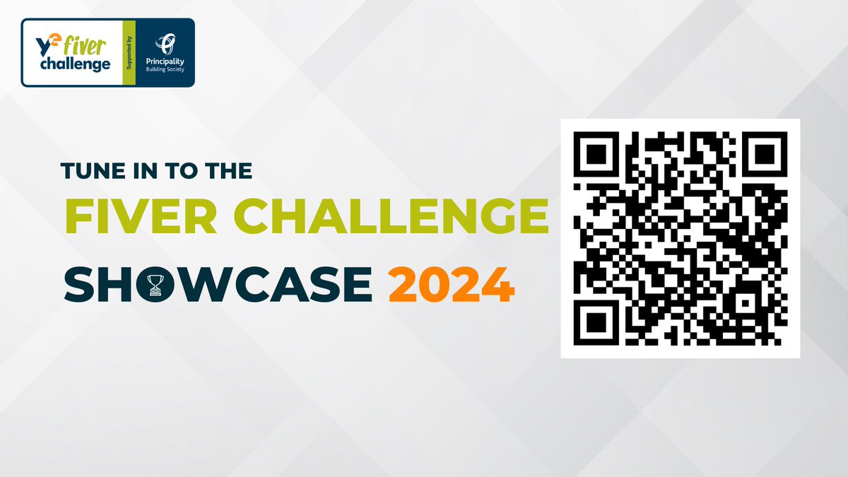Let's wrap up the Fiver Challenge 2024 in style...

Tune in to our #FiverChallenge Showcase on 24th September to celebrate the wonderful work of pupils this year:

👉   tickettailor.com/events/youngen…

Proudly supported by <a href="/PrincipalityBS/">Principality Building Society</a>