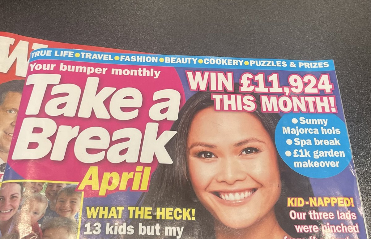 BOSS: Have you sorted the competition prize money? £12,000 isn’t it?

ME [CLEARLY WEARING A BRAND NEW £76 BANDANA]: Yeh something like that