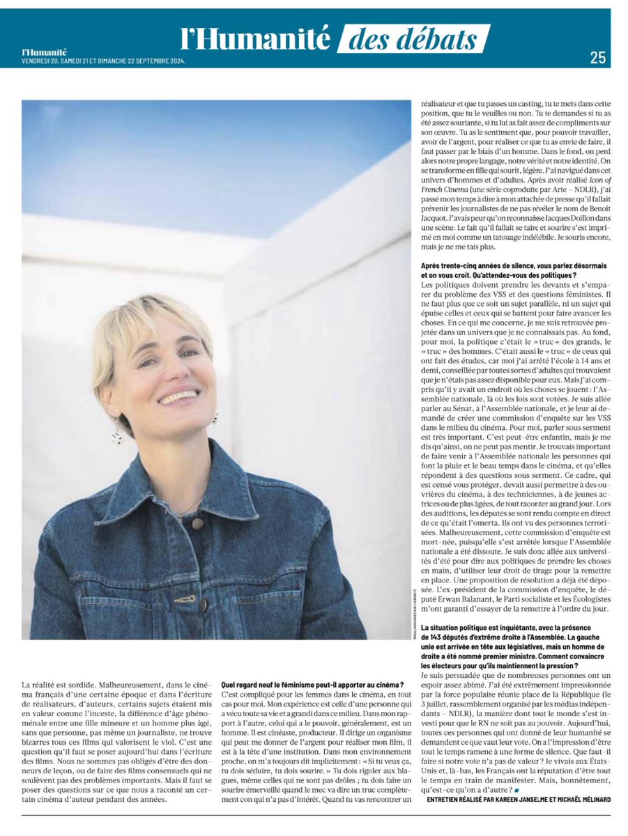 Merci Judith Godrèche 🙏💓
#feminisme