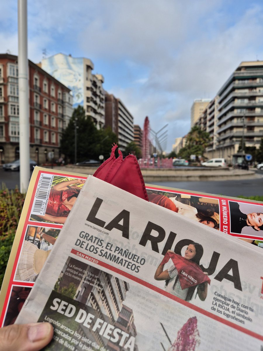 Ya asoma el pañuelico! Ya brota de la fuente el tinto. VIVA #SanMateo24! <a href="/lariojacom/">lariojacom</a> ;)