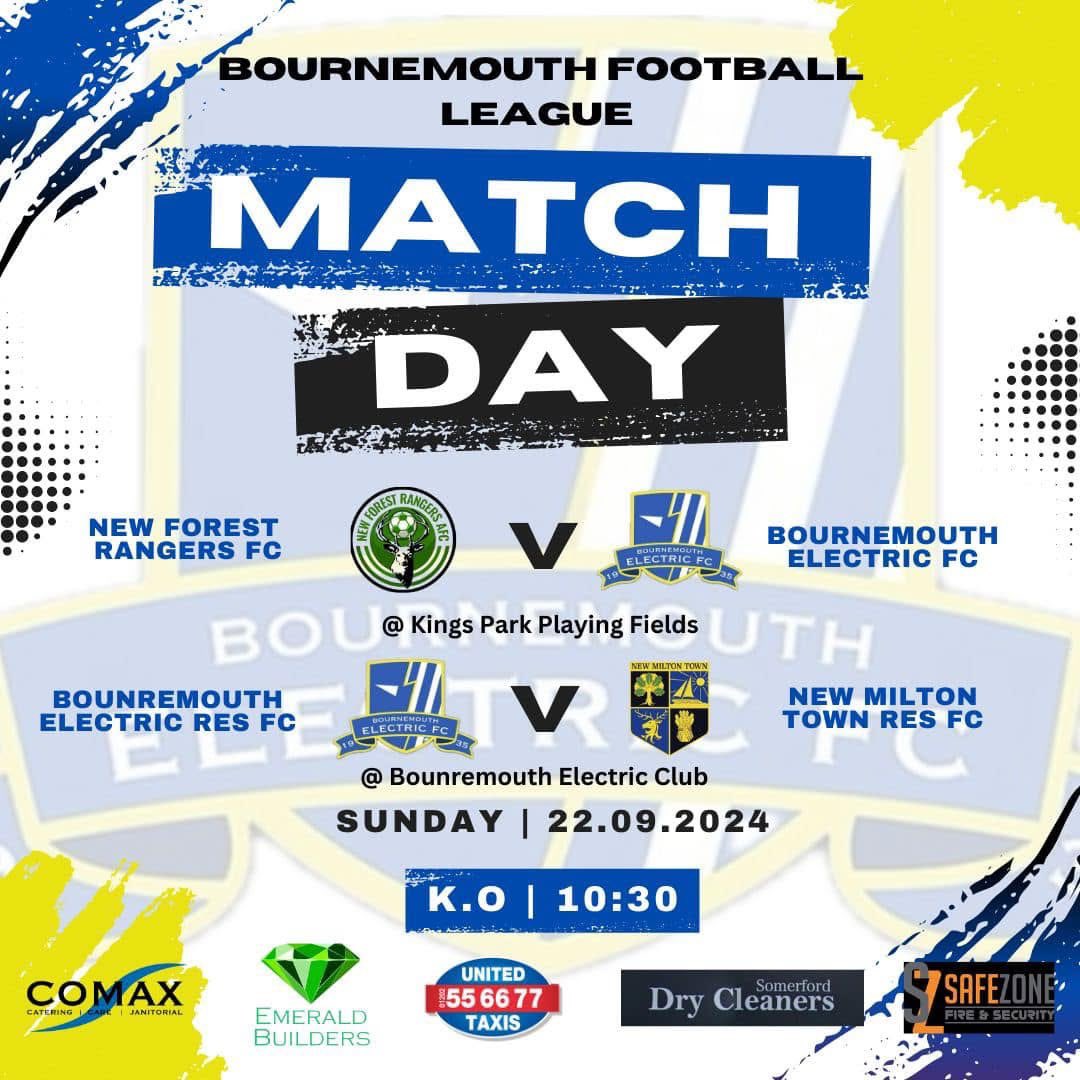 bmouth1electric's tweet image. The first team are away vs @HamworthyUtdFC Saturday to keep this run going!
This means the reserves our playing their first game at the club and it’s free entry, come on down! 
Sunday also has some action packed games not to be missed! With the reserves playing at the club! ⚡️