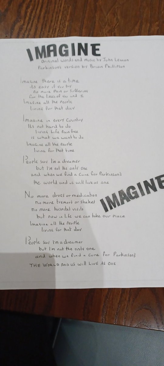 Here for a younger person's day with <a href="/ParkinsonsUK/">Parkinson's UK</a> and I was given this by one of the lovely volunteers... I am totally inspired by this amazing community.