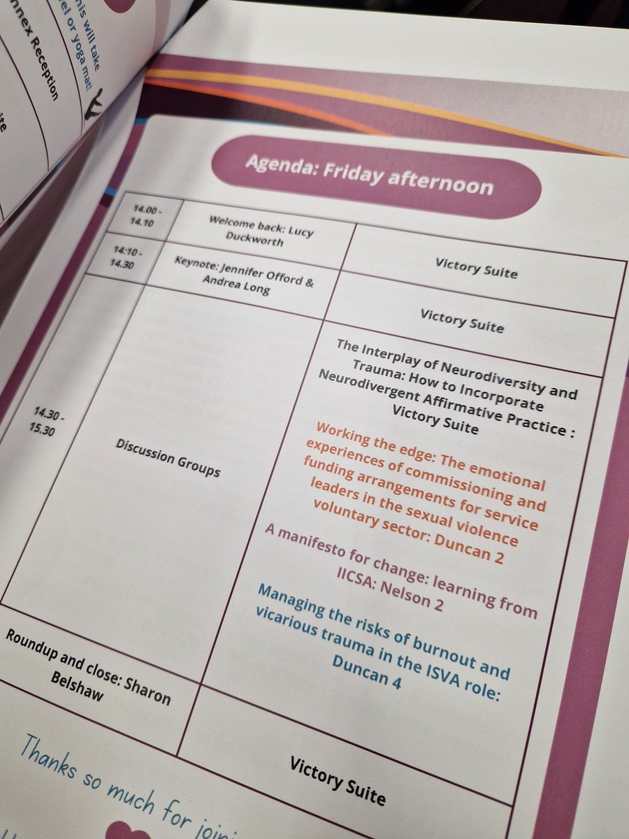 Glad to be here today at <a href="/survivorstrust/">The Survivors Trust</a> conference, leading a discussion group this afternoon on the emotional experiences associated with funding and commissioning arrangements in the specialist sexual violence voluntary sector.