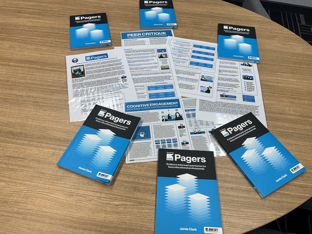 It's great to see my book, <a href="/OnePagersEdu/">Teaching One-Pagers</a>, and posters being embraced by Australian school leaders, including Principal Nath Owen in Melbourne. There’s a strong momentum towards evidence-informed teaching in Australia, supported by organisations like <a href="/EdResearchAU/">Australian Education Research Organisation (AERO)</a>. The future is