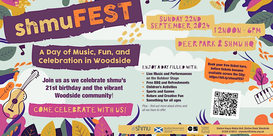 Psyched for this coming Sunday, as <a href="/shmuORG/">shmu</a> celebrates its 21st birthday with SHMUFEST! There's dance groups, art, sports activities, circus tricks, live music performances by Kaleidoscope &amp; <a href="/audiokicksband/">Audiokicks</a> and poetry performances throughout the afternoon. See you there!