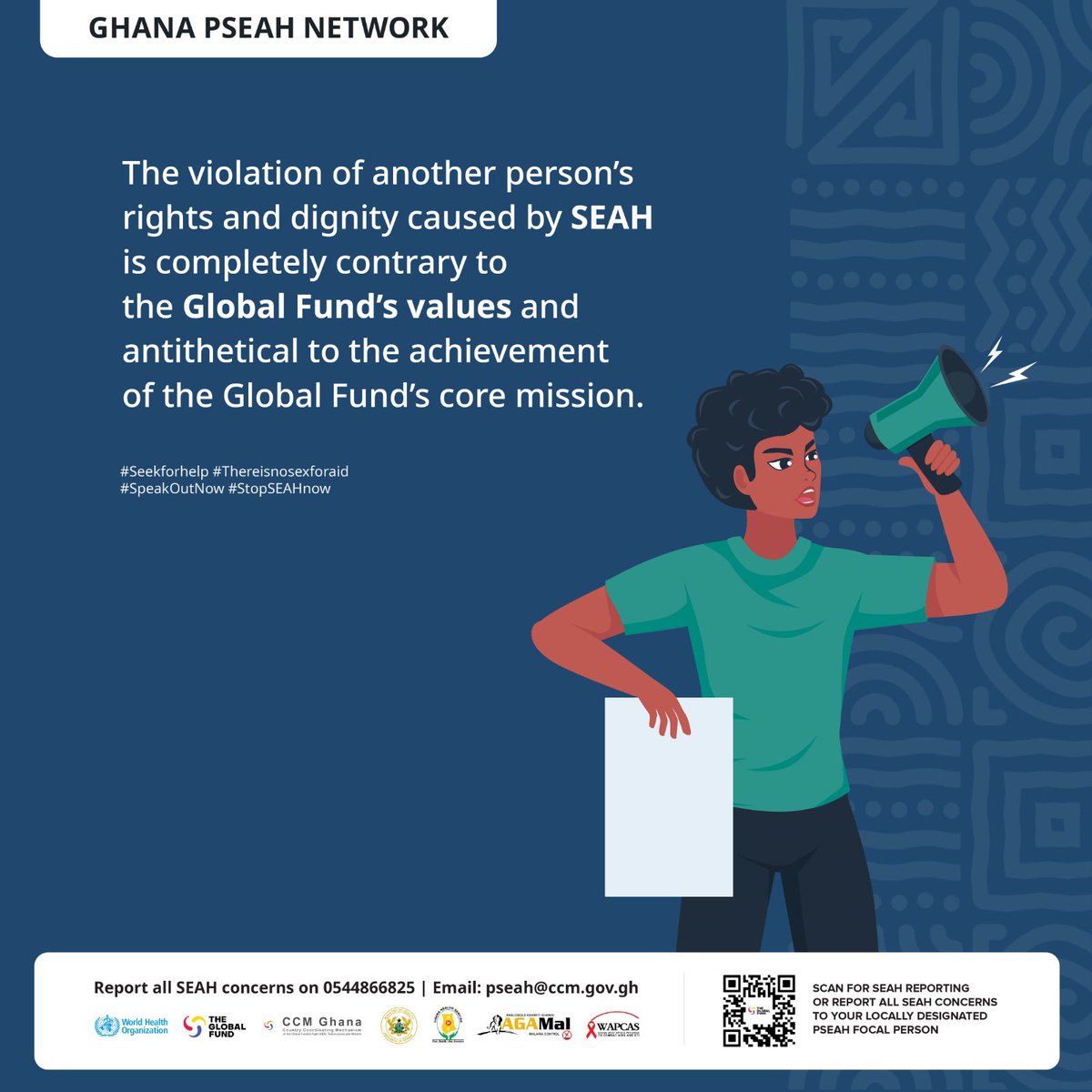 Blings9ja's tweet photo. If you have been sexually abused or exploited, you will never be blamed for what happened. Speak up! Seek for help!

#Seekforhelp #SpeakOutNow
#ZeroToleranceforSEAH #ReportSEAH
@UNFPA
@KayBenWilliams 
@unwomenafrica @CHRAJGHANA https://t.co/y7I5NboUGr