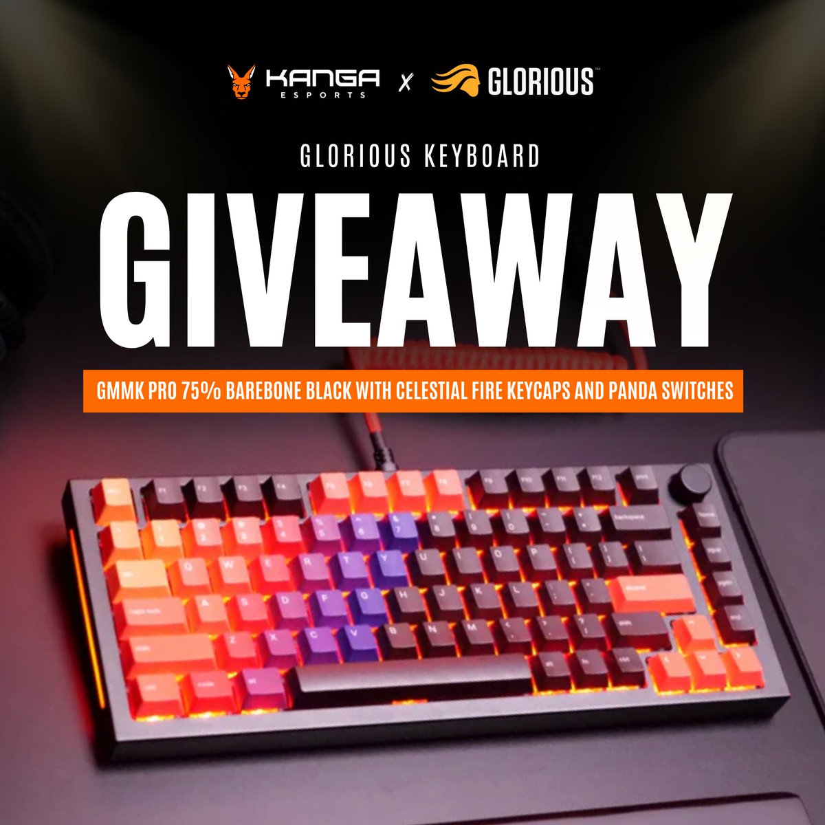 KangaEsports's tweet photo. 🔥 GIVEAWAY ALERT! 🔥

See this amazing GMMK Pro keyboard from @Glorious? It could be YOURS! 👈👀

Grab a chance to win by:
🔄 Like &amp; retweet this post
👥 Tag a friend

Best of luck! 🍀 https://t.co/FB3Bak7Ivg